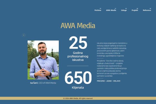 Isa Šarić - AWA Media